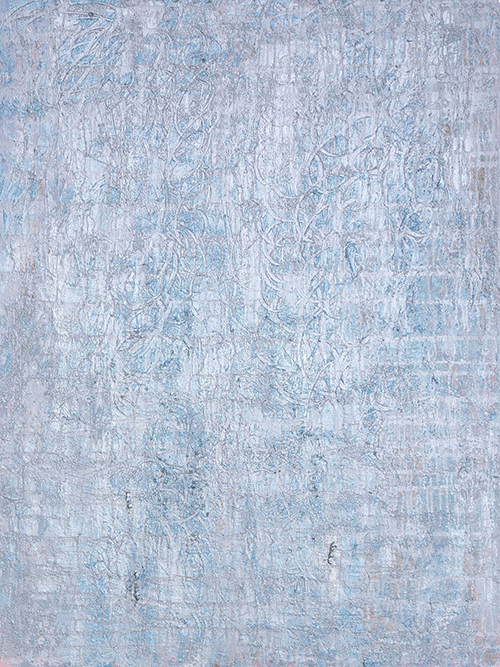 Blues_with_Silver_Acrylic_Painting_36x48